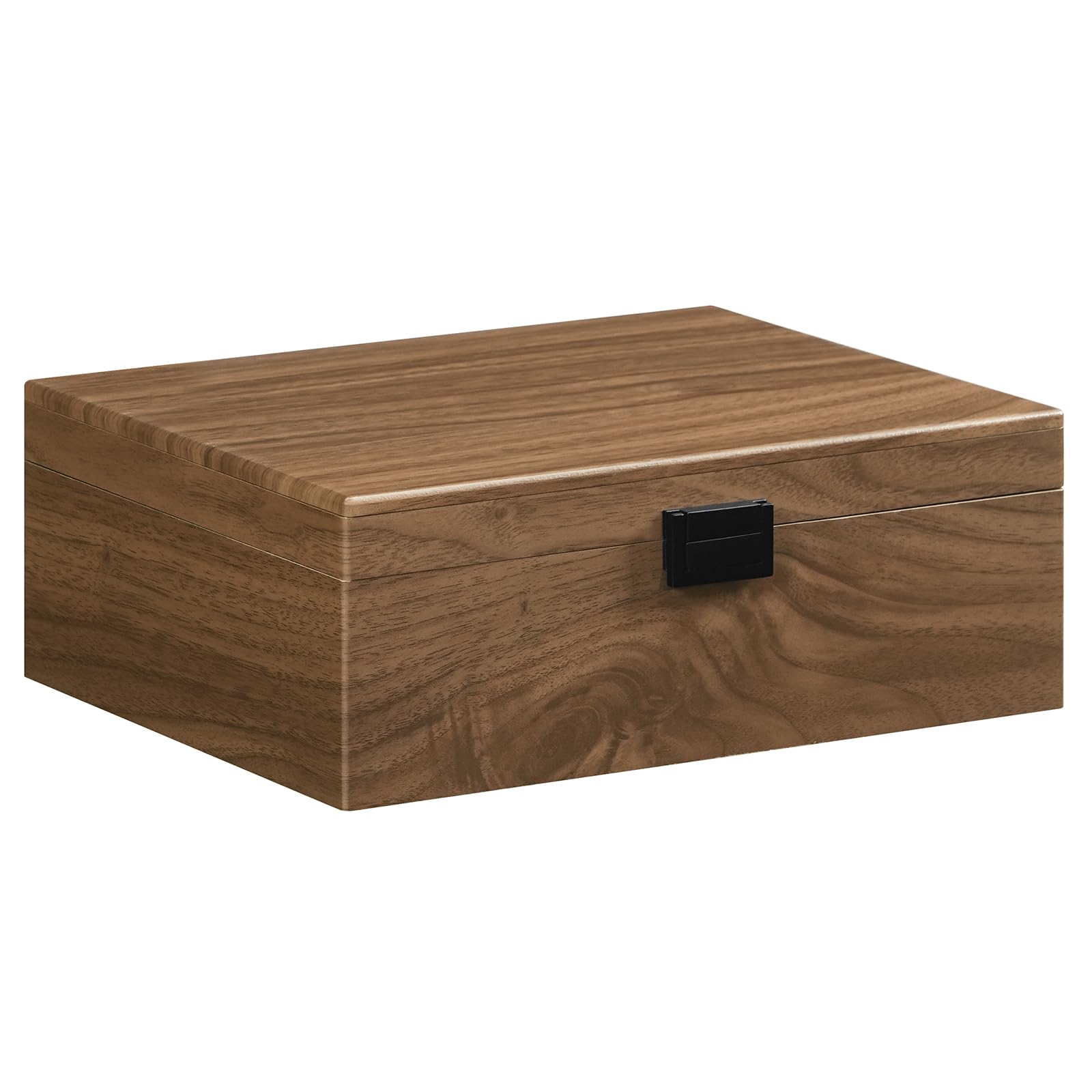 hoobro-jewelry-boxes-bo-te-bijoux-bois-noyer-2-tages-plateau-amovible image 3
