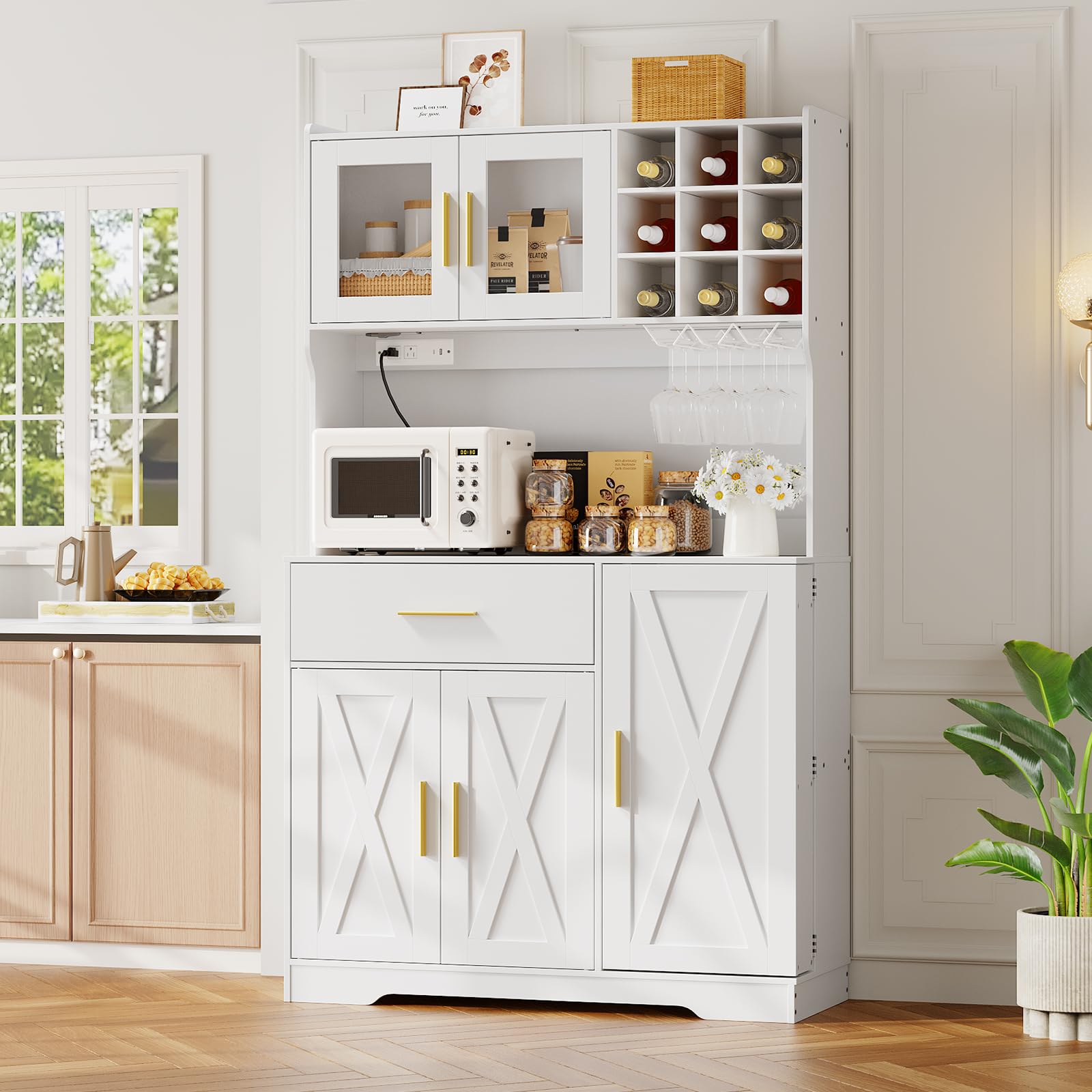 hoobro-kitchen-furniture-armoire-cuisine-blanche-71-prise-usb image 2