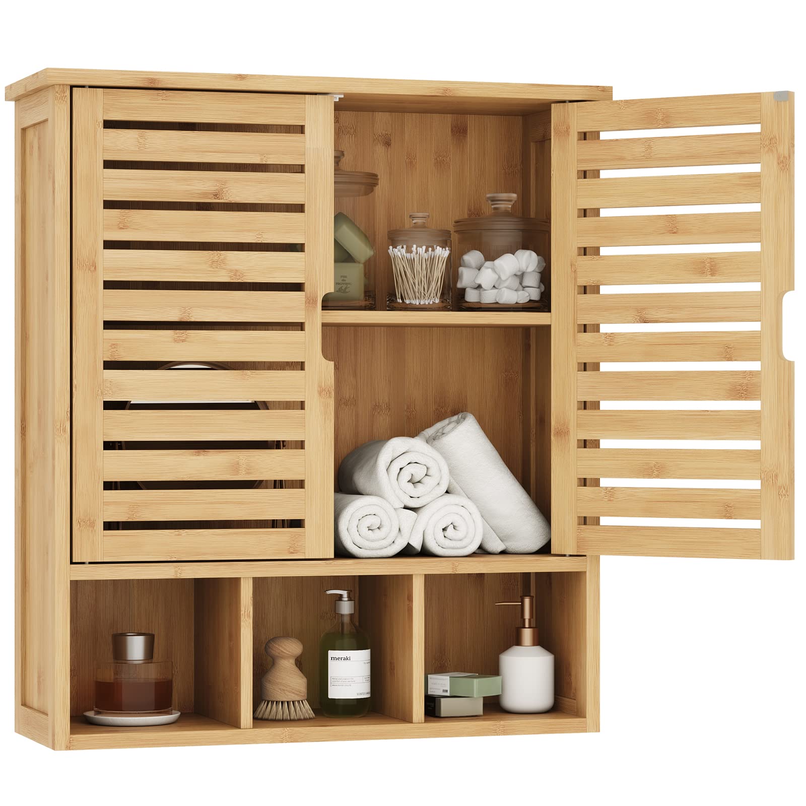 forabamb-armoire-murale-salle-de-bain-bambou-58-cm image 8