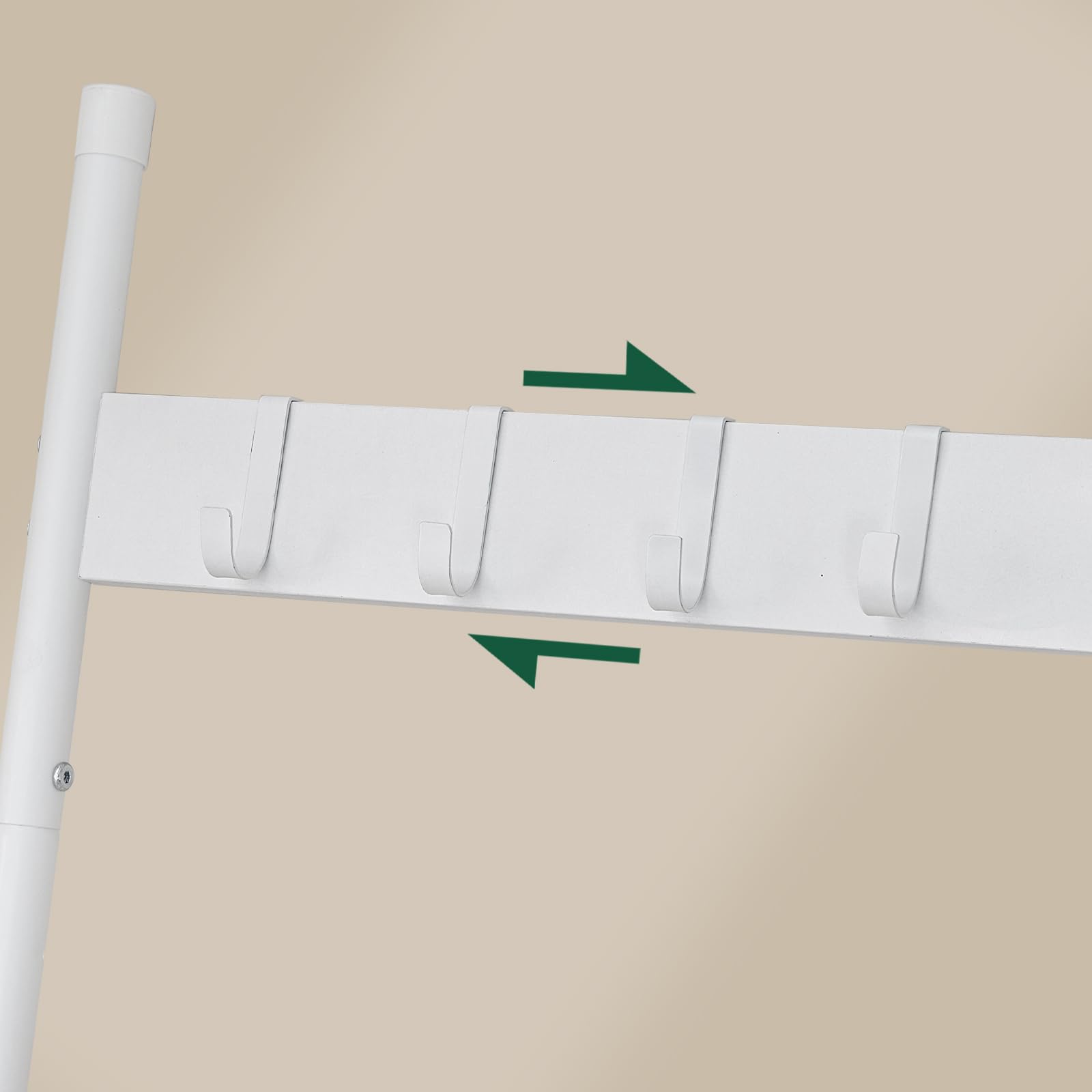 hoobro-ladder-shelves-chelle-plaid-blanc-6-niveaux-ww66cj01 image 8