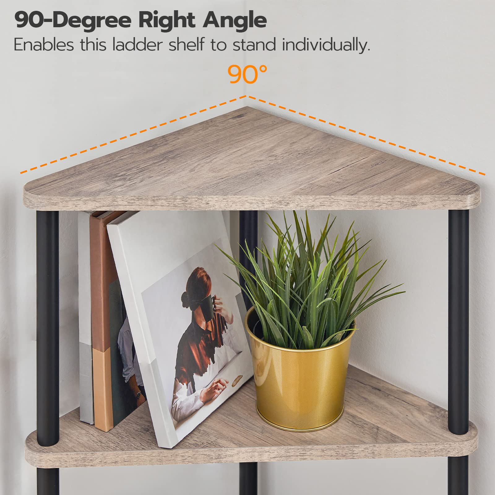 hoobro-bookshelves-5-tier-tag-re-angle-greige-5-niveaux image 8