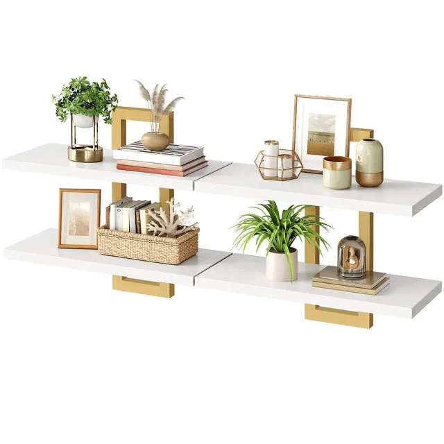 hoobro-storage-racks-tag-re-murale-blanche-38-cm image 1