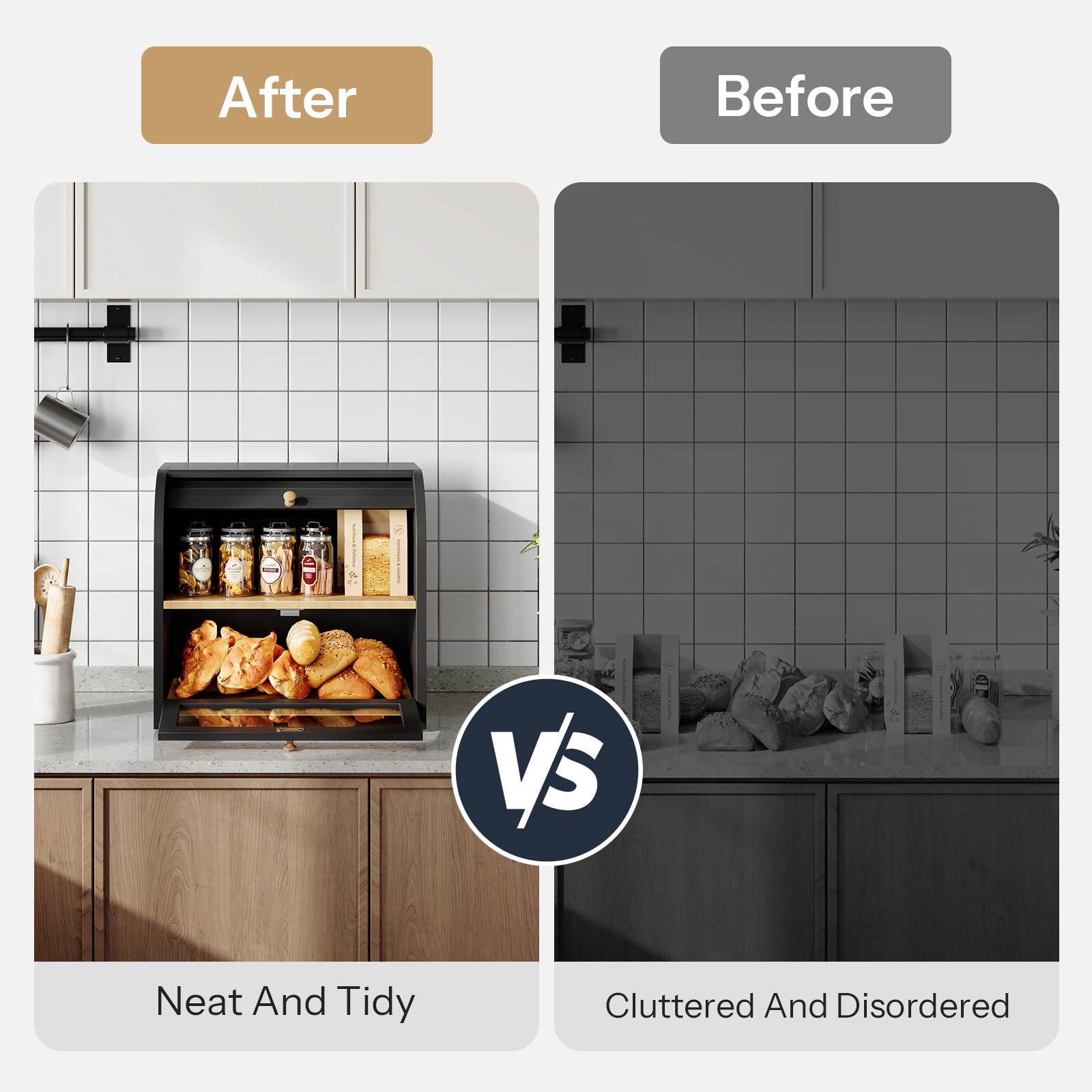 hoobro-kitchen-bo-te-pain-noire-bambou-2-tages-volet image 7