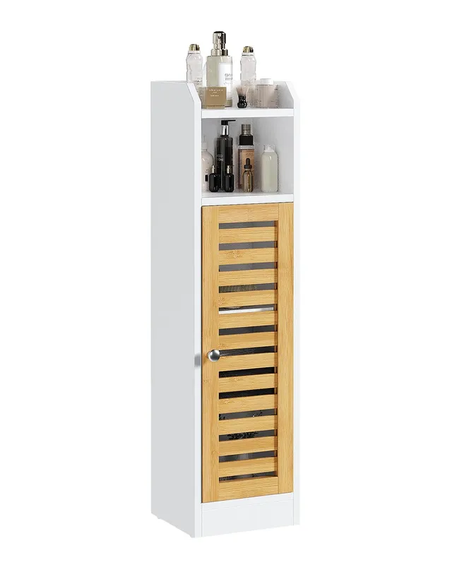 forabamb-armoires-hautes-colonne-20x20x80-cm-blanc-bambou image 1