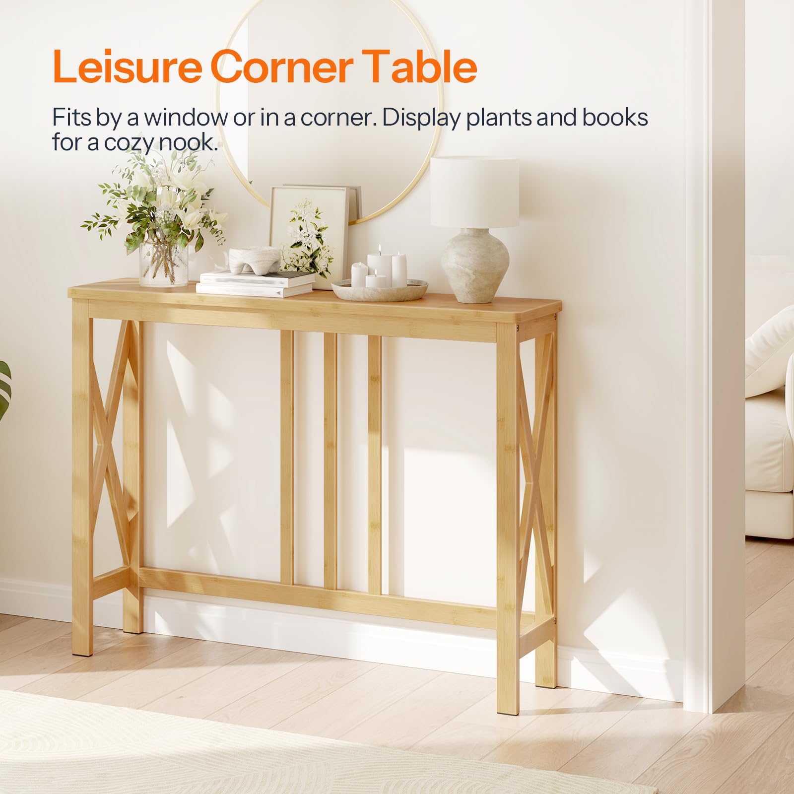 hoobro-console-table-console-bambou-troit-naturel image 5