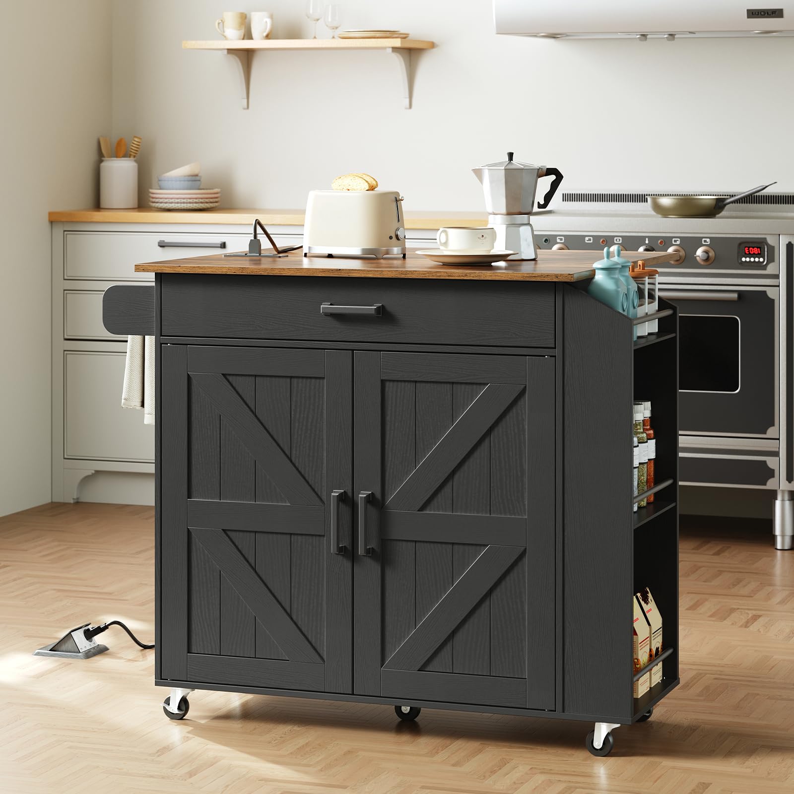 hoobro-kitchen-furniture-lot-cuisine-plan-rabattable-noir image 5