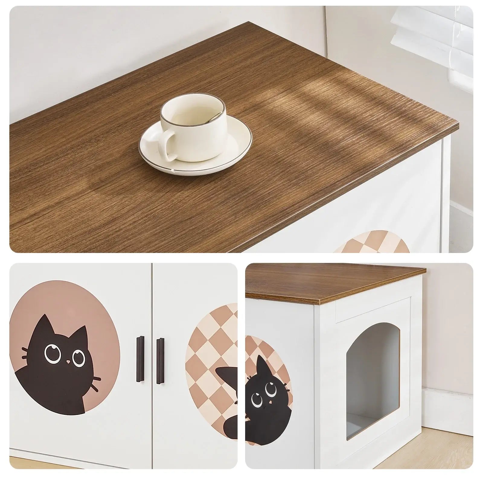 hoobro-meuble-liti-re-chat-blanc-80-cm-entr-e-arche image 6