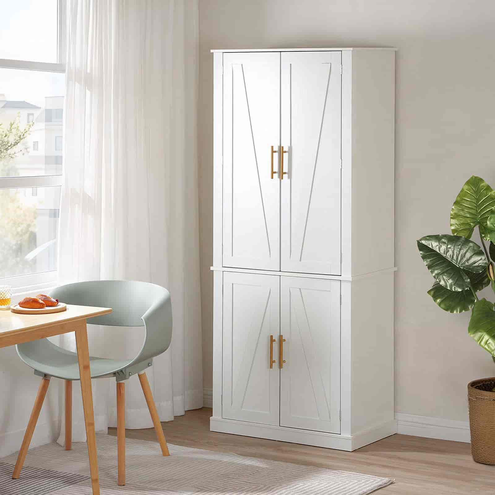hoobro-kitchen-furniture-armoire-cuisine-blanche-177-cm-bois image 2