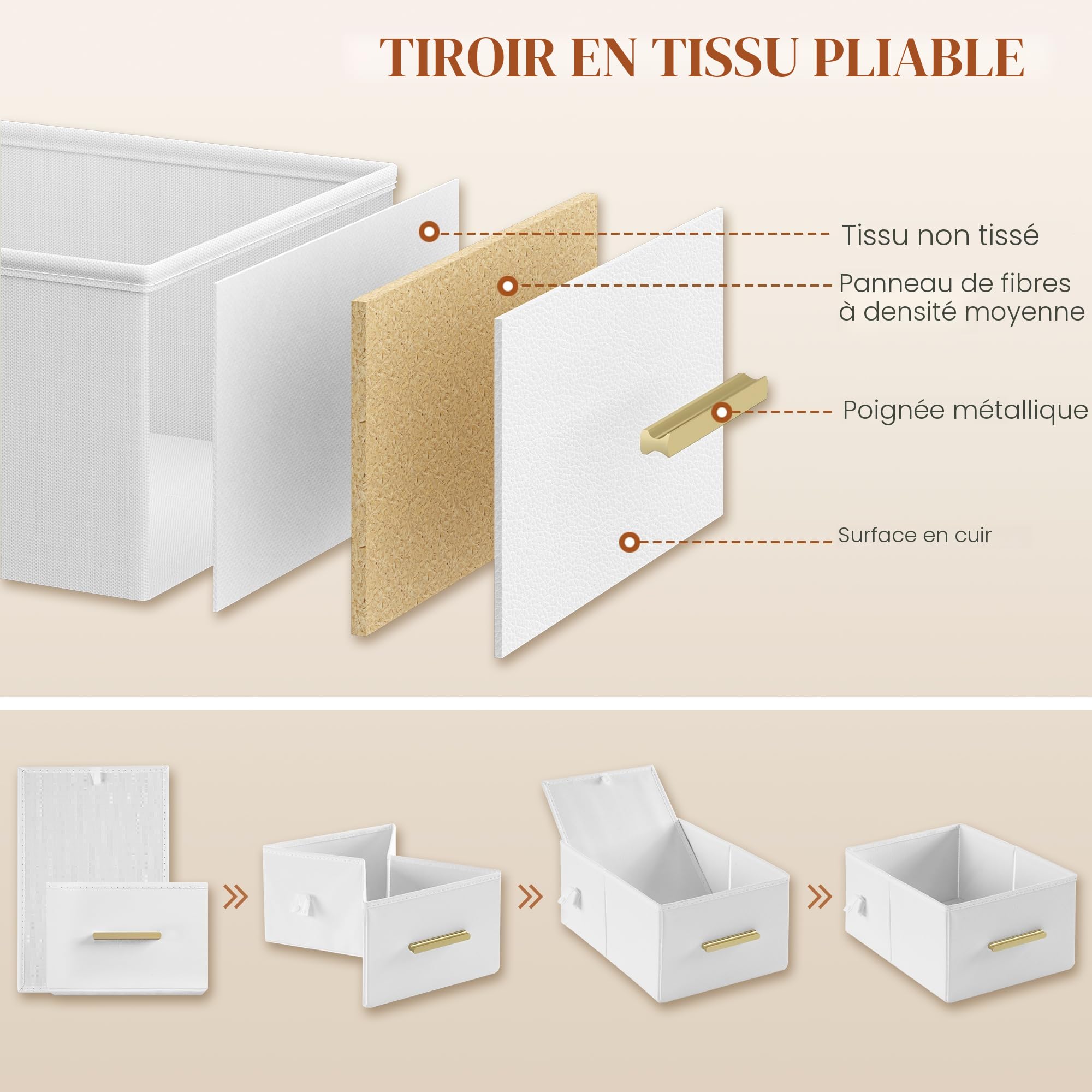 hexcelen-coiffeuse-avec-miroir-110-cm-blanche-led-tiroirs image 4